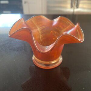 Vintage Fenton Art Glass Fern Pattern Nut Dish